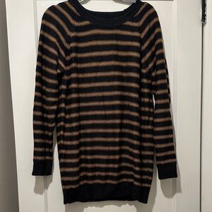 BDG Black and Tan Striped Sweater